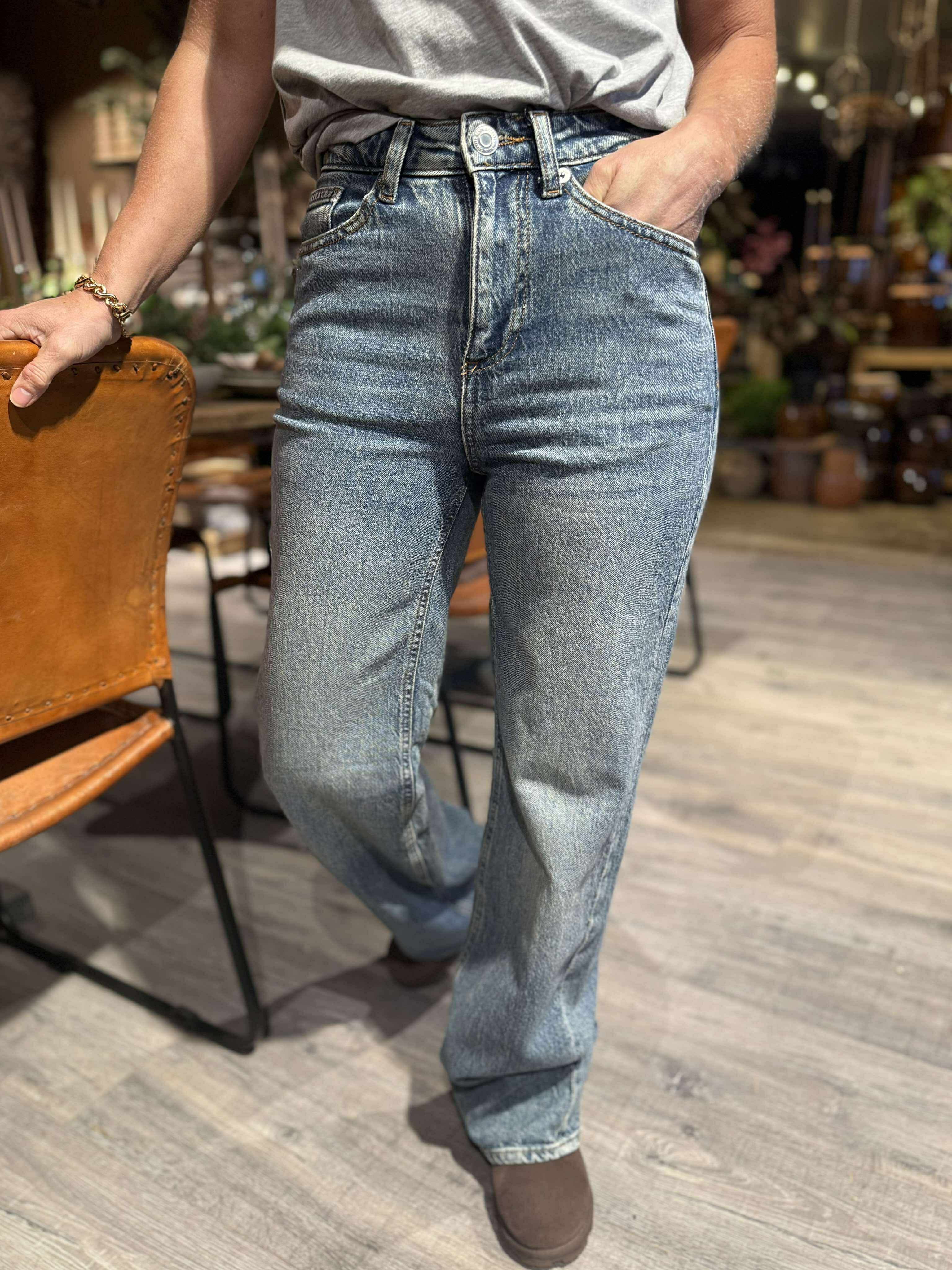 VMTESSA Wide Jeans - Medium Blue Denim